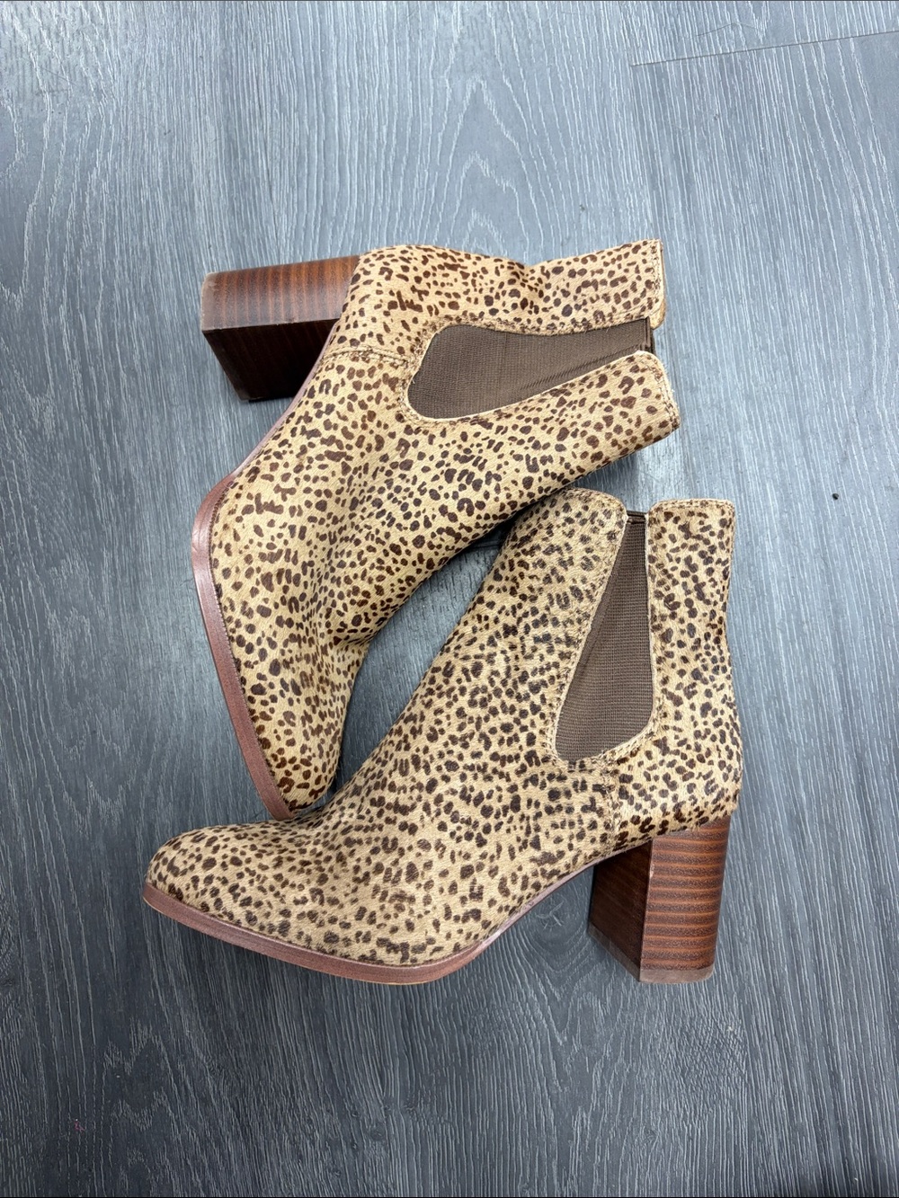 Madewell The Laura Chelsea Boot in Spotted Calf Hair